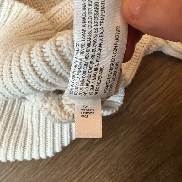 🎉SALE! a new day Cream Crew Neck Sweater - Picture 10 of 10